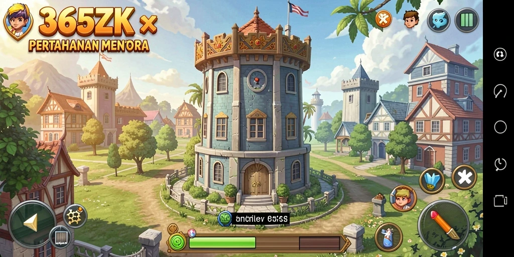 Tampilan gameplay Tower Defense yang seru dan menegangkan.