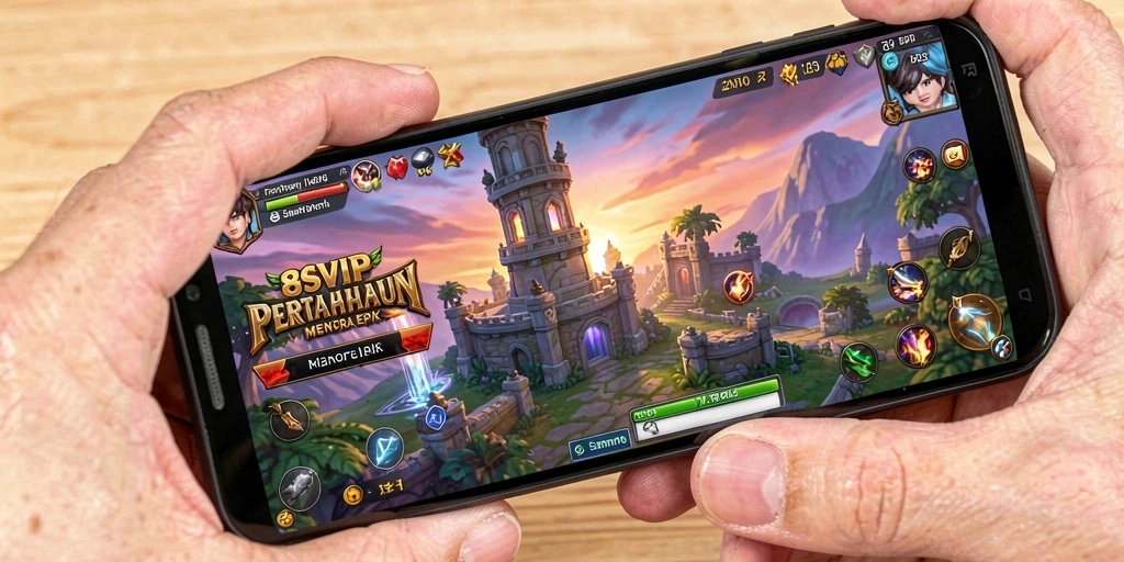 Tampilan gameplay menakjubkan dari 8SVIP Tower Defense.