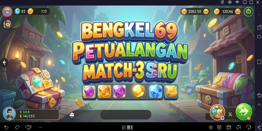 Tampilan menarik dari gameplay BENGKEL69 yang seru.