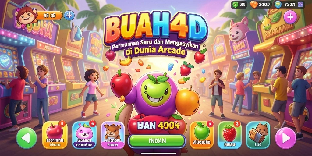 Screenshot menunjukkan gameplay BUAH4D yang penuh aksi dan keseruan.