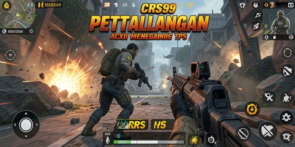 Tampilan gameplay CRS99 yang mendebarkan dan penuh aksi.
