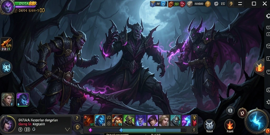 Screenshot gameplay DOTA88 menampilkan suasana Horror yang mencekam.