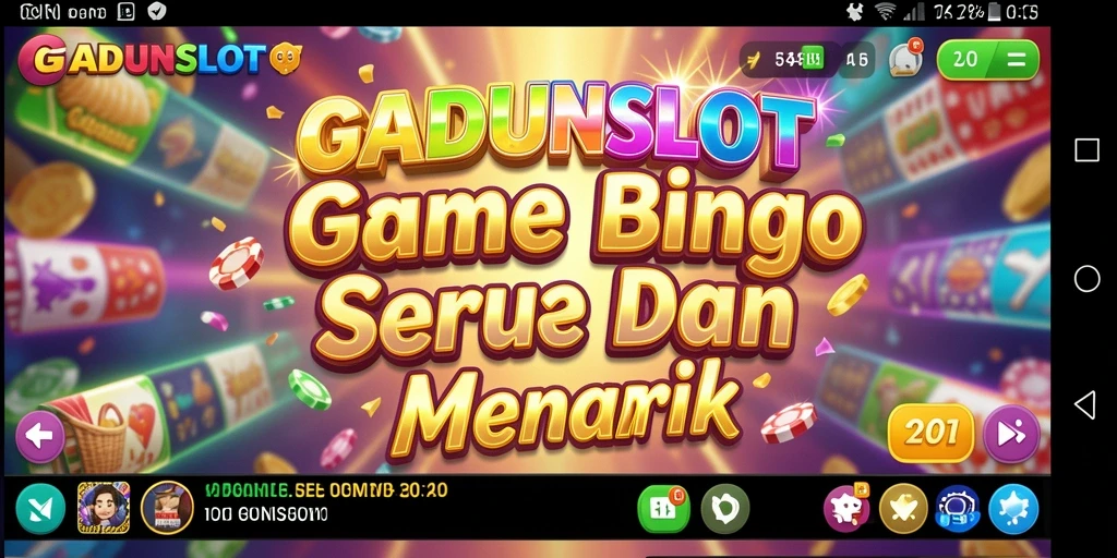 Tampilan menarik dari gameplay Bingo di GADUNSLOT.
