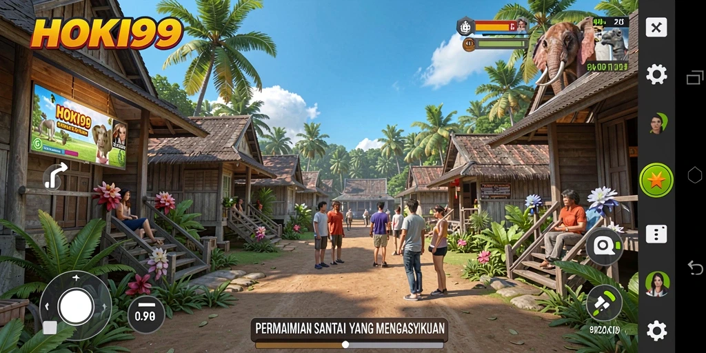 Tangkapan layar menunjukkan gameplay HOKI99 yang santai dan menyenangkan.