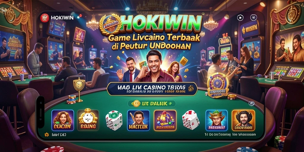 Gameplay seru di HOKIWIN dengan dealer langsung dan interaksi nyata.