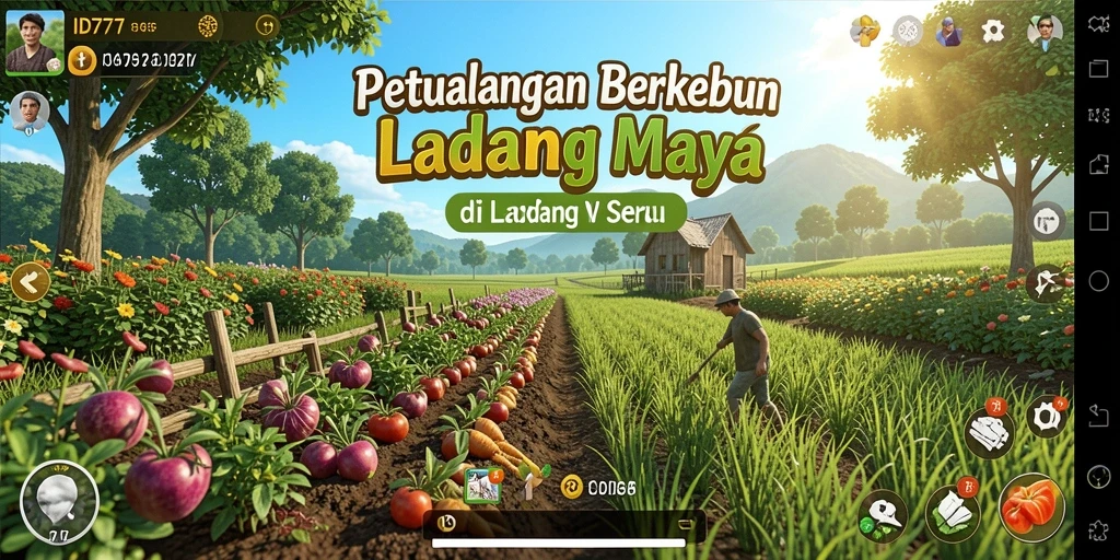 Menampilkan gameplay seru dalam pertanian virtual ID777.