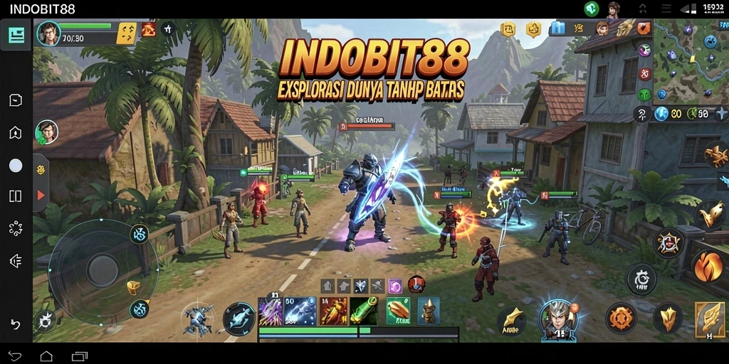 Tampilan layar dari gameplay mendebarkan di INDOBIT88.