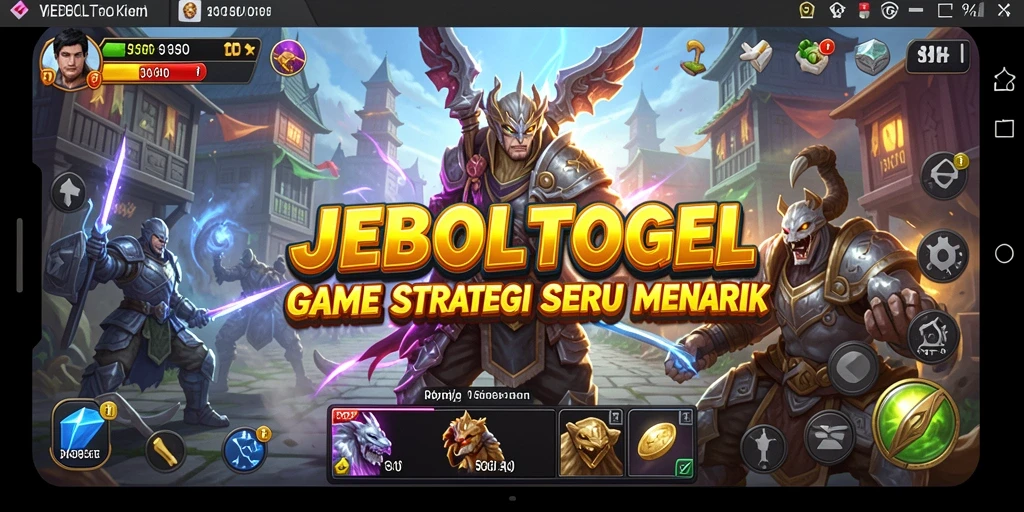 Screenshot menunjukkan gameplay strategi di JEBOLTOGEL.