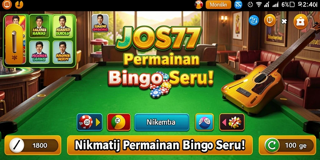 Screenshot gameplay JOS77 menampilkan pengalaman Bingo yang seru.
