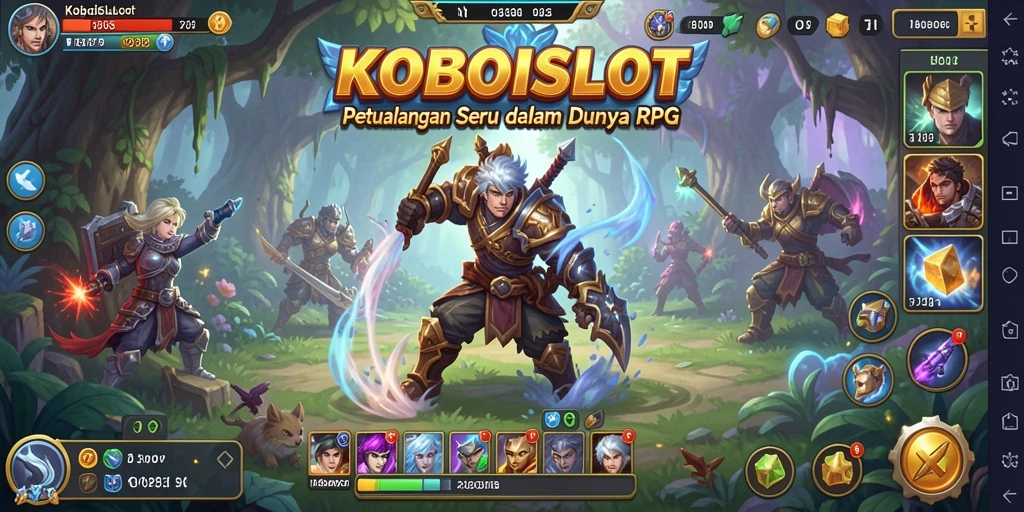 Tampilan seru gameplay RPG di KOBOISLOT