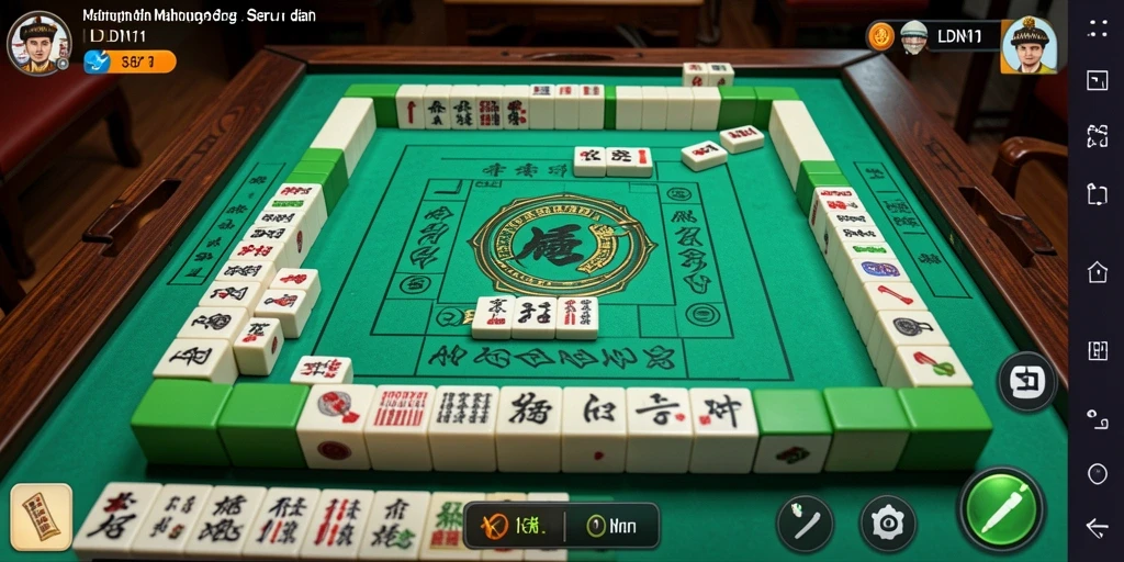 Screenshot LDN11 menampilkan gameplay Mahjong yang seru dan menawan.
