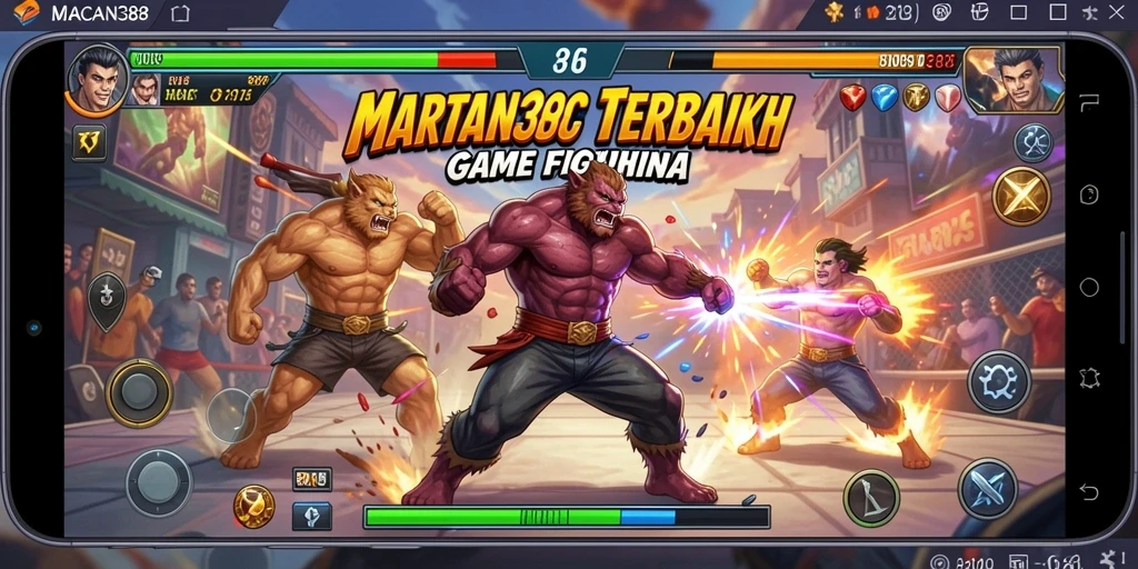 Screenshot gameplay menarik dari MACAN388 saat bertarung.