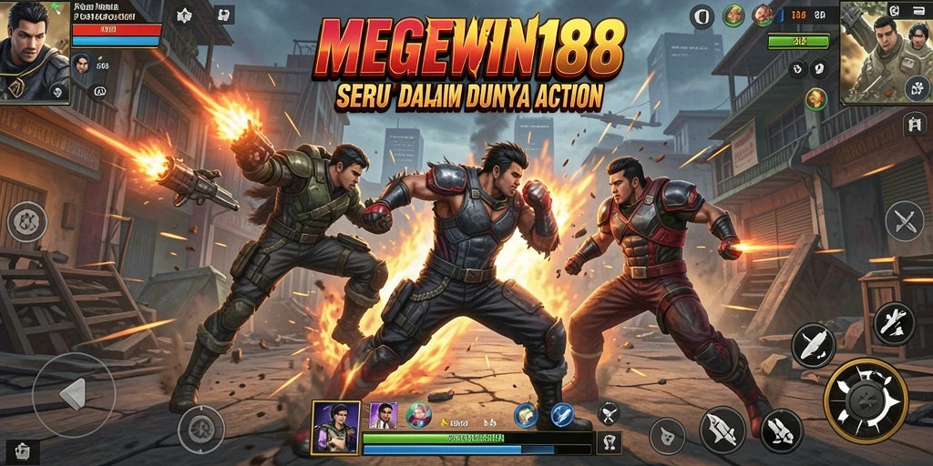 Tampilan gameplay menegangkan dari MEGEWIN188