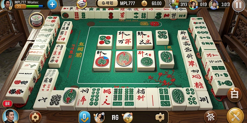 Tampilan gameplay Mahjong MPL777 yang menarik dan interaktif.