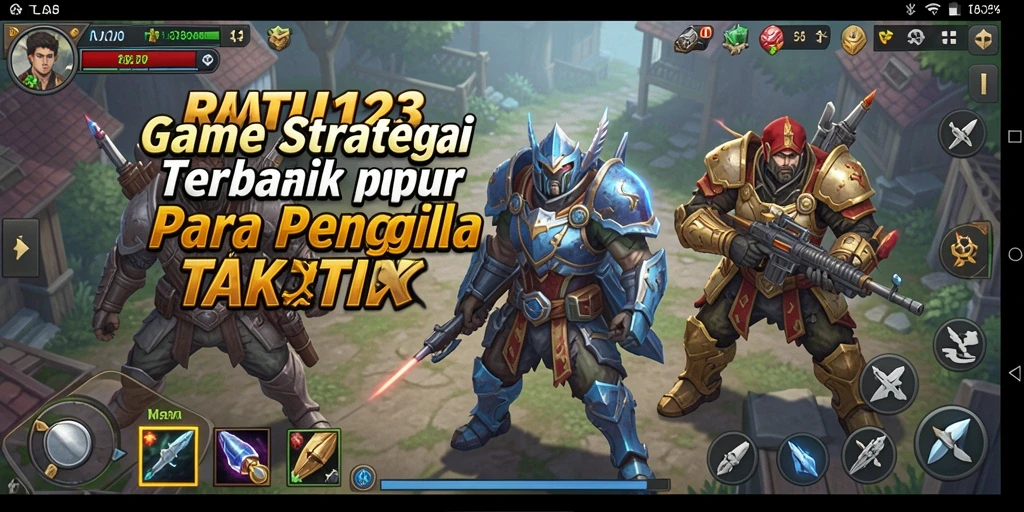 Tampilan gameplay menarik dari RATU123 saat bertempur strategi.