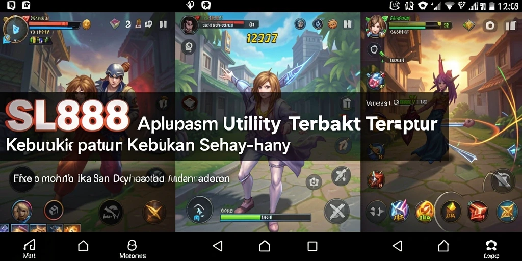 Tampilan antarmuka pengguna SL888 yang sederhana dan fungsional.