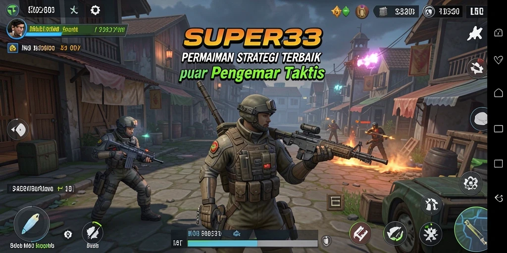 Tampilan gameplay menantang dan menarik di SUPER33