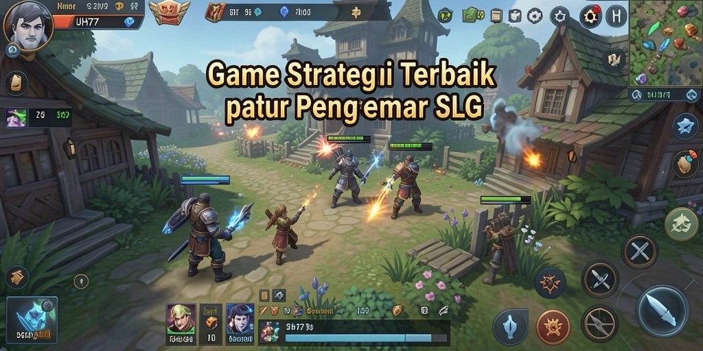 Screenshot UH77 yang menampilkan gameplay strategi mendalam.
