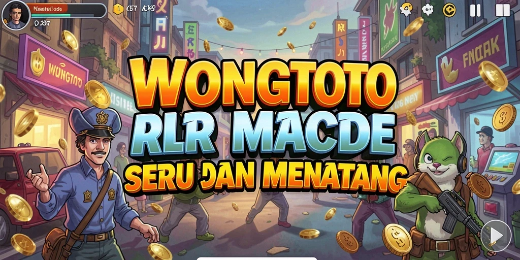 Tampilan screenshot permainan WONGTOTO dengan aksi seru di level Arcade.