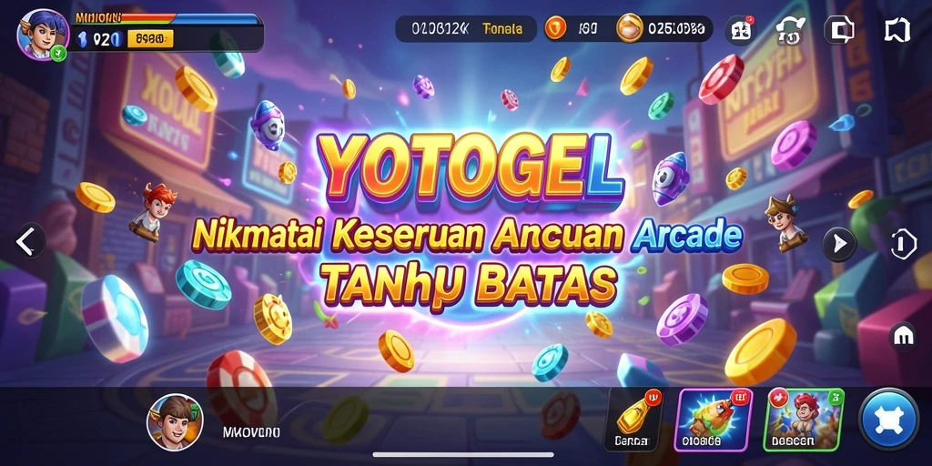 Screenshot utama YOTOGEL menampilkan aksi permainan Arcade yang seru.